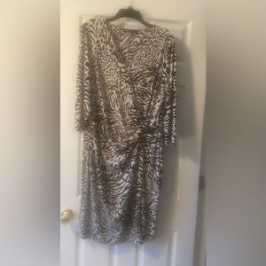 Faux wrap dress